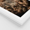 Plakat w ramie 30x40 - Jesienny Mikrokosmos - suchetrawy, jesienny klimat - rama biała