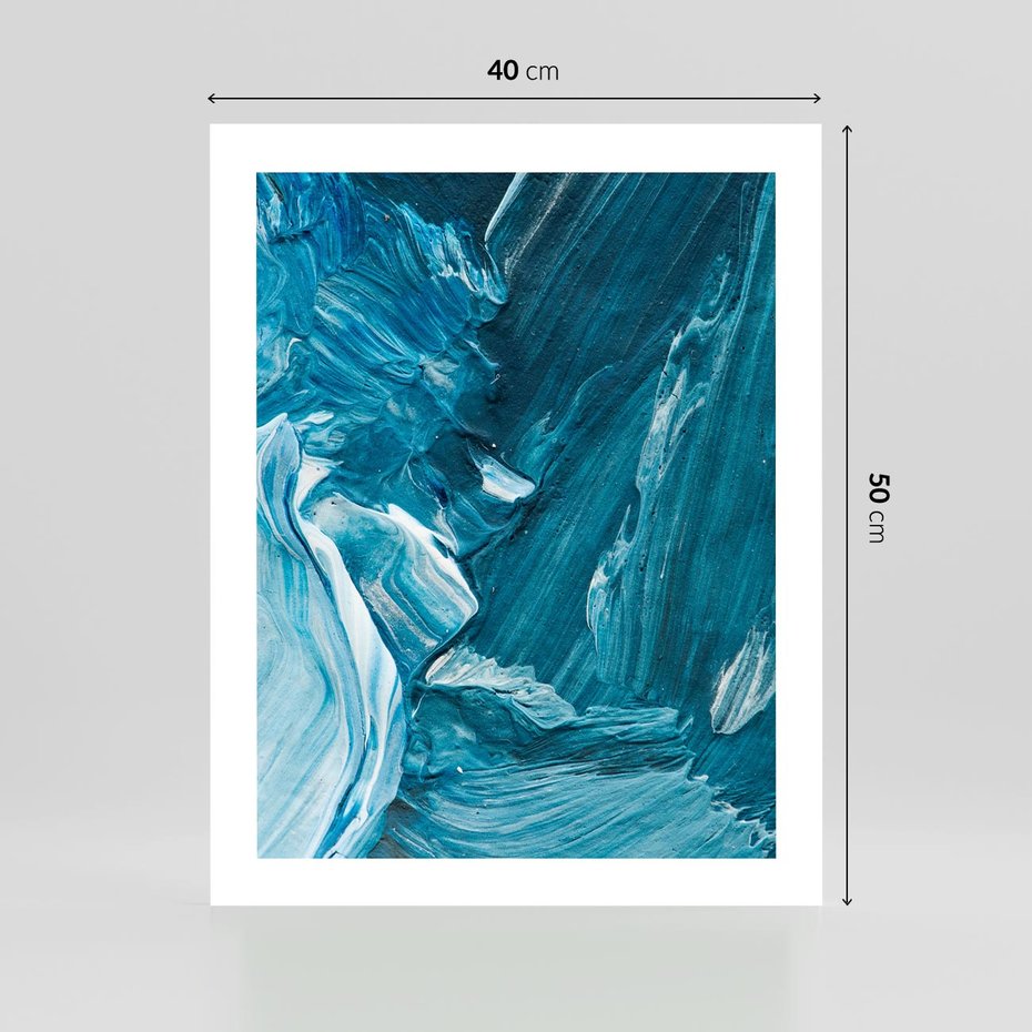 Plakat bez ramy 40x50 - Wyrazista abstrakcja w akwareli - abstrakcja, akwarela