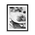 Plakat w ramie 40x50 - Makaroniki w Szarości - czarno biała fotografia, plakat - rama czarna