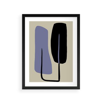 Plakat w ramie 50x70 - Harmonia Nowych Anomalii - minimalizm, boho plakat - rama czarna