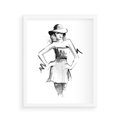 Plakat w ramie 40x50 - Piękno mody i urody - beauty, fashion - rama biała