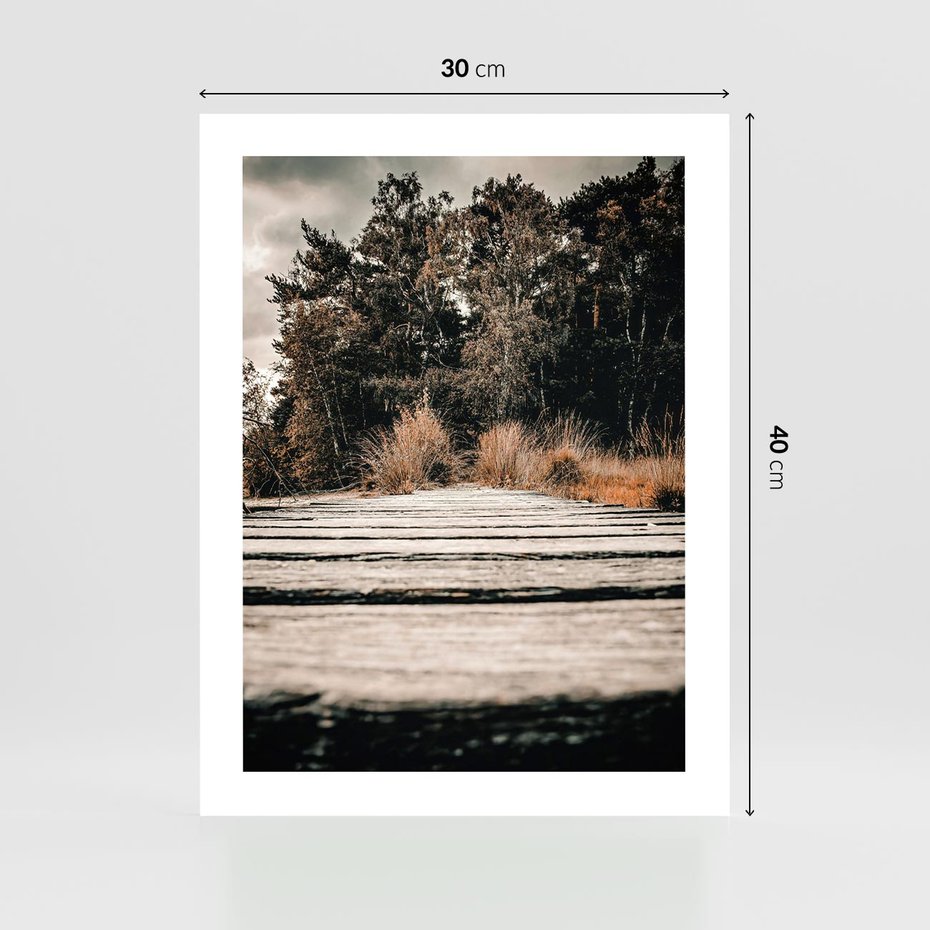 Plakat bez ramy 30x40 - Fotografia w Ciepłych Barwach - odcienie brązu, fotografia