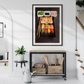 Plakat w ramie 50x70 - Kulinarne podróże do Japonii - sushi, japonia - rama czarna