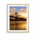Plakat w ramie 50x70 - Most w mieście - most, miasto - rama drewno