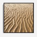 Obraz w ramie 50x50 - Piasek i Nieskończoność - pustynia, piasek - rama czarna