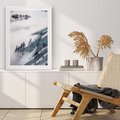 Plakat bez ramy 30x40 - Czystość Natury - ośnieżone szczyty górskie, pejzaż