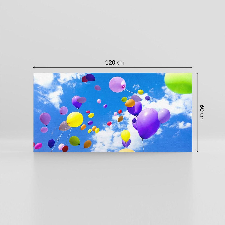 Obraz na płótnie 120x60 - Niebo pełne balonów - niebo, balony