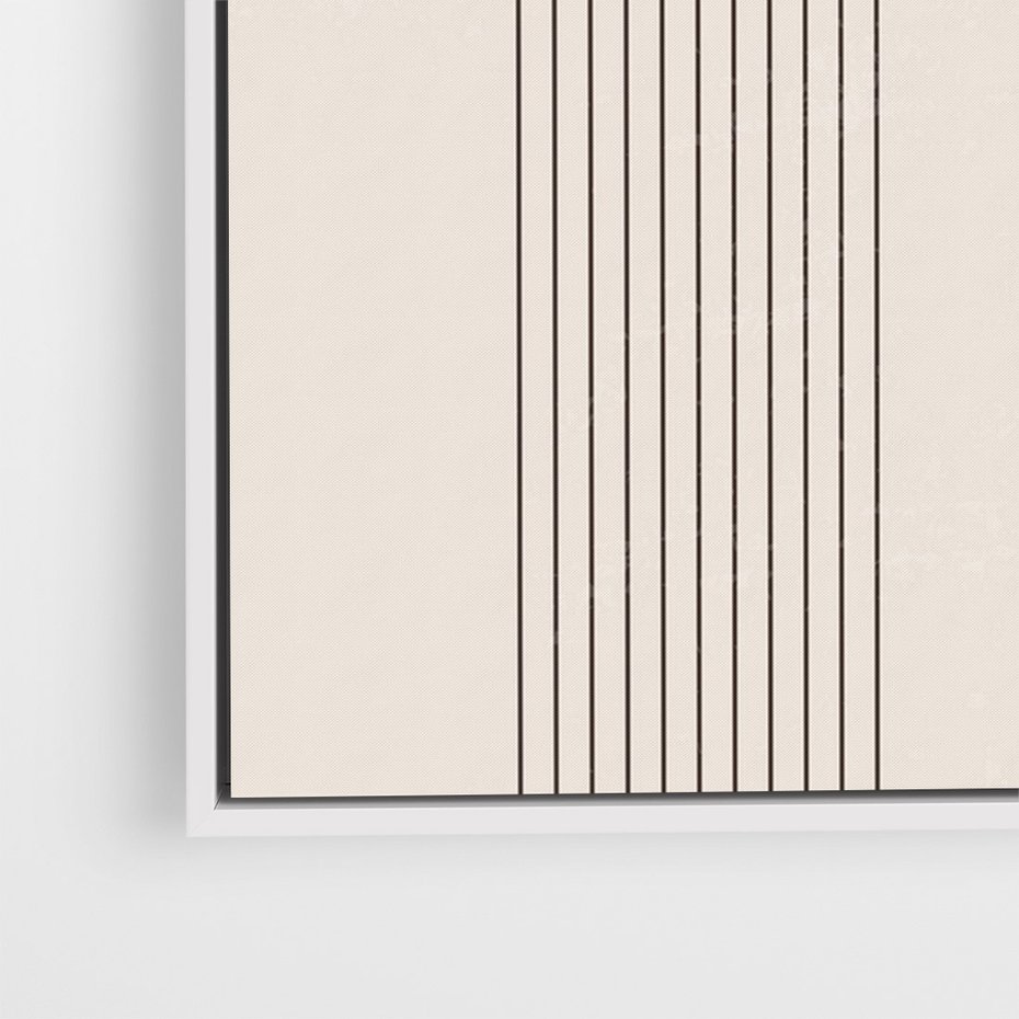 Obraz w ramie 70x100 - Konturem Zdefiniowane - boho plakat, minimalizm - rama biała