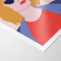 Plakat bez ramy 50x70 - Kobieca Ekspresja - nowoczesny plakat, styl retro