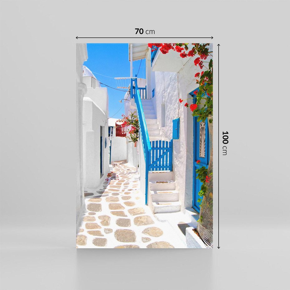 Obraz na płótnie 70x100 - Santorini: urok Grecji - Santorini, Grecja