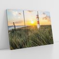 Obraz na płótnie 120x80 - Magia latarni przy zachodzie - latarnia, zachód