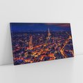 Obraz na płótnie 120x60 - Nocne impresje Paryża - Paryż, noc