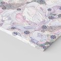 Obraz na płótnie 60x60 - Malowane oddechy istnienia - pomieszane tekstury, kwiatowe elementy