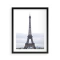Plakat w ramie 40x50 - Eiffla w mglistym świetle - Eiffla, Paryż - rama czarna