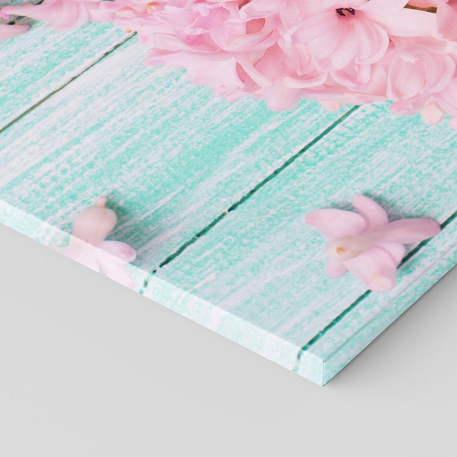 Obraz na płótnie 90x30 - Hiacynty w Kwiatowej Kompozycji - hiacynty, kwiaty