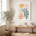 Plakat bez ramy 21x30 - Inspirująca Równowaga - boho formy, kształty