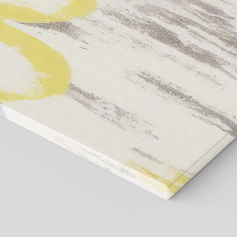 Obraz na płótnie 50x70 - Kwiatowe Impresje - malowane duże kwiaty, kolory żółty