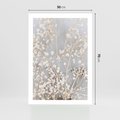 Plakat bez ramy 50x70 - Białe Drobne Kwiaty - gipsówka, białe drobne kwiatki
