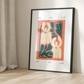 Plakat bez ramy 30x40 - Migotliwe Echa - kwiaty, nowoczesna abstrakcja