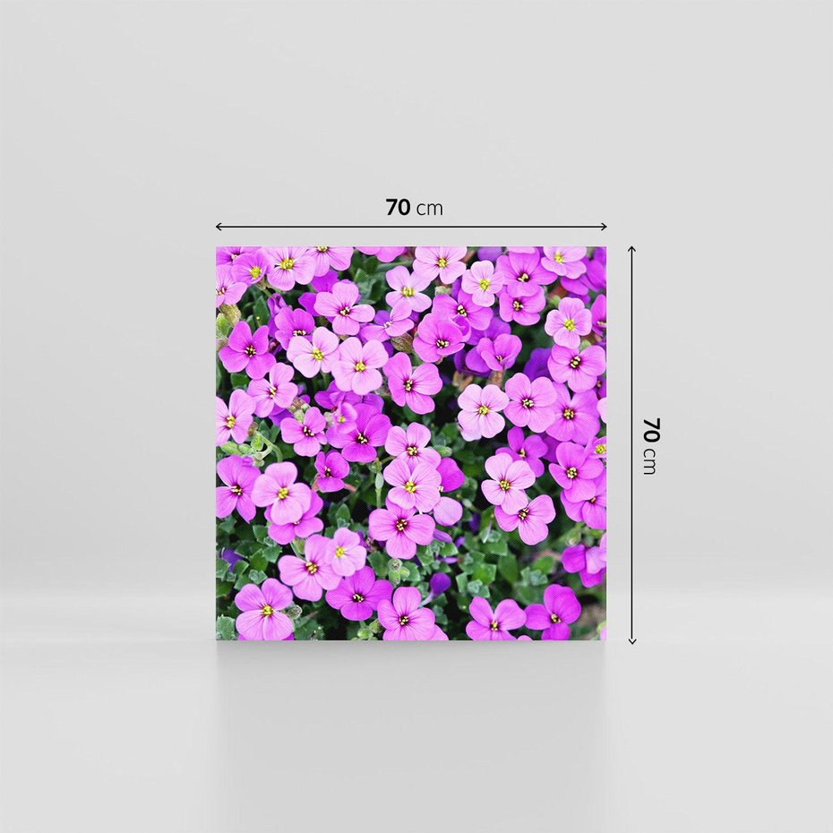 Obraz na płótnie 70x70 - Kwiatowa poezja w pastelowych odcieniach - kwiat, kwiaty