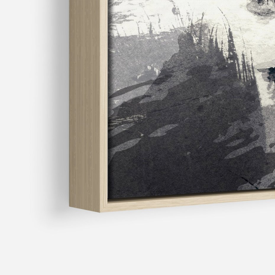 Obraz w ramie 80x120 - Abstrakcyjna wizja kobiety - abstrakcja, kobieta - rama drewno