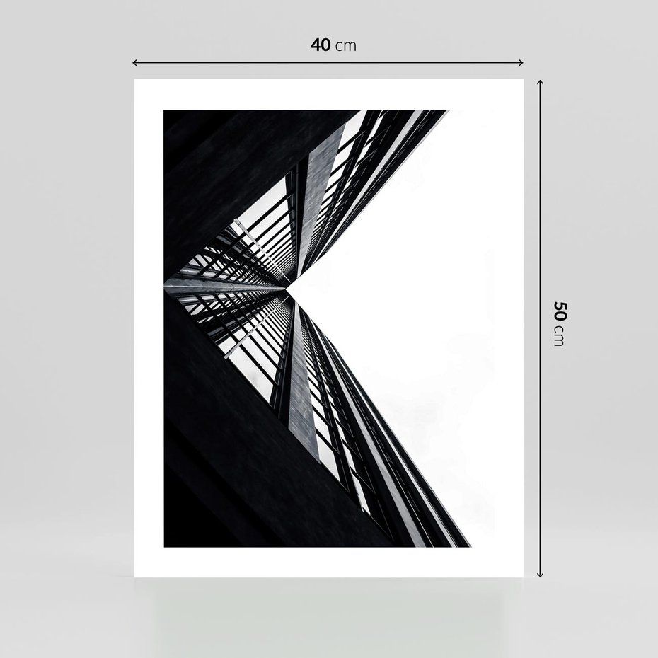Plakat bez ramy 40x50 - Nowoczesność w Linii - architektura, proste linie