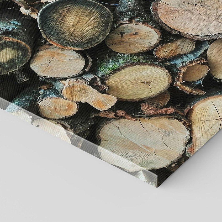 Obraz na płótnie 70x50 - Bliskość Natury - drewno, las