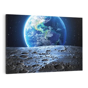 Obraz na płótnie 120x80 - Mistrzowskie spojrzenie na Ziemię - ziemia, kosmos