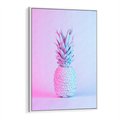 Obraz w ramie 80x120 - Ananas Abstrakcja - ananas, abstrakcja - rama biała