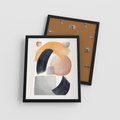 Plakat w ramie 40x50 - Graficzna Kreatywność - abstrakcyjna grafika, plamy - rama czarna