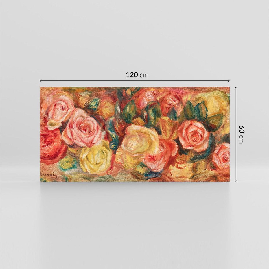 Obraz na płótnie 120x60 - "Róże" (1912), Pierre-Auguste Renoir - Reprodukcja - reprodukcja, obraz na płótnie
