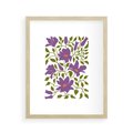 Plakat w ramie 40x50 - Rozmyte Granice - kwiaty, kompozycja - rama drewno