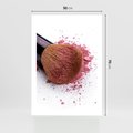Plakat bez ramy 50x70 - Makijaż w kolorze pędzla - makijaż, pędzel