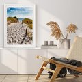 Plakat bez ramy 30x40 - Mewy nad Morzem - plaża, mewy