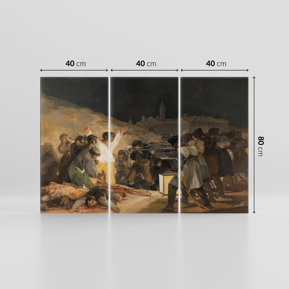 Obraz na płótnie 120x80 - "The Third of May" Francisco Goya - Reprodukcja - reprodukcja, obraz na płótnie