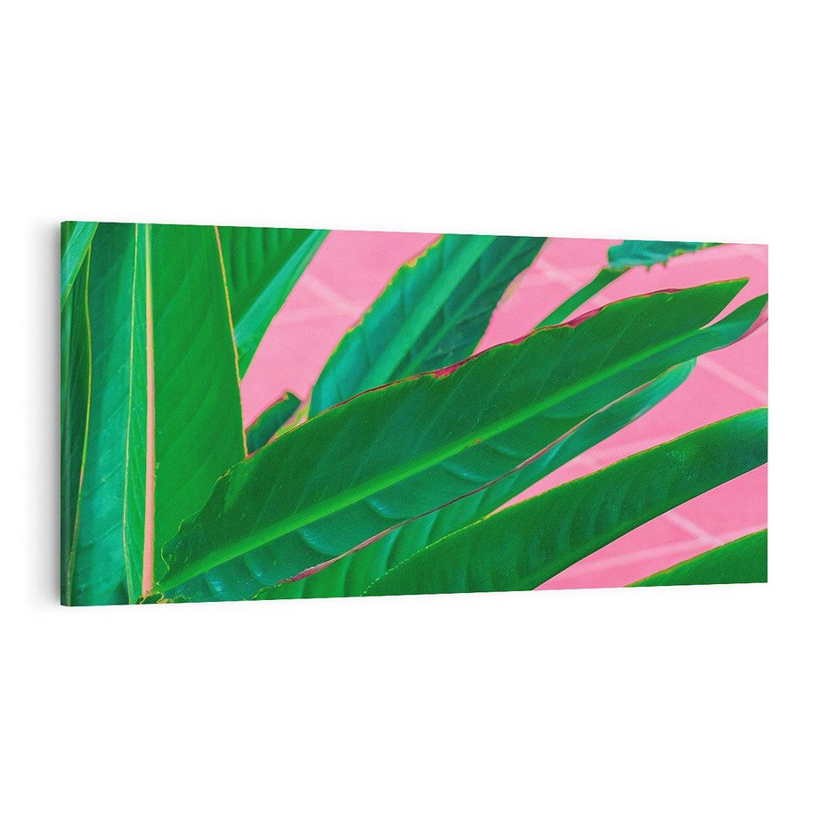 Obraz na płótnie 100x50 - Odezwij się do przeszłości - liście, retro