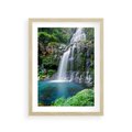 Plakat w ramie 30x40 - Tropikalny Wodospad - wodospad, tropikalny - rama drewno