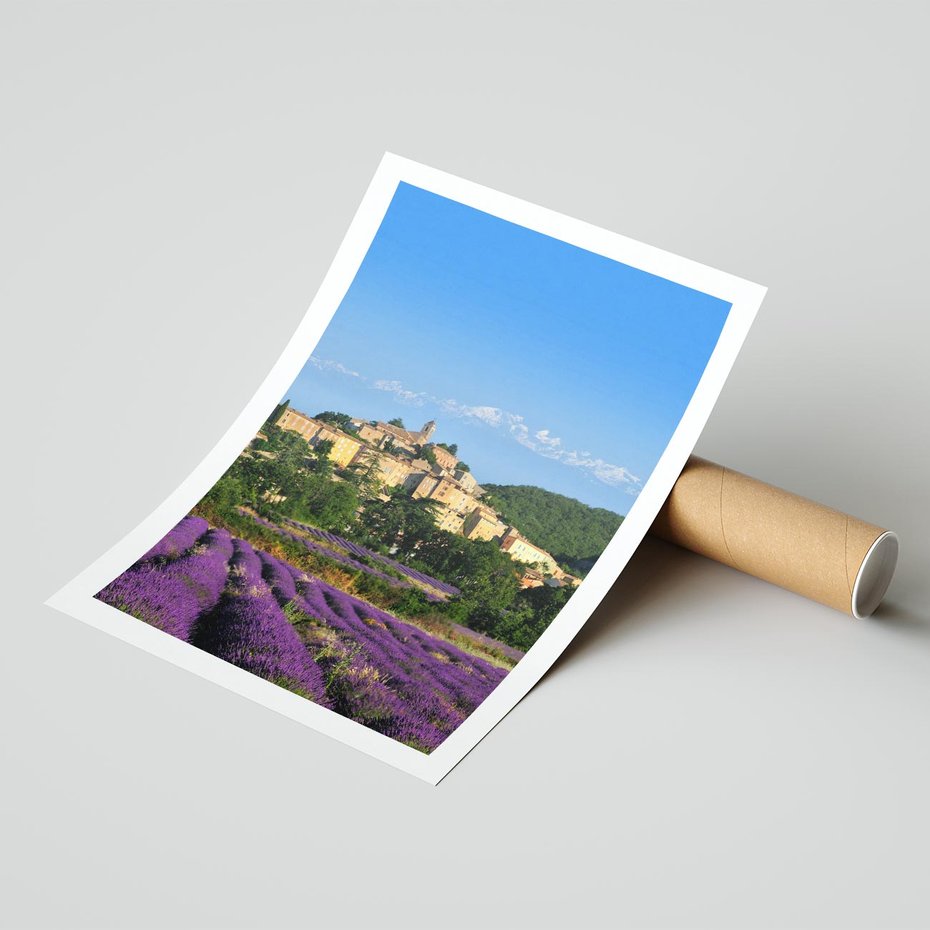Plakat bez ramy 50x70 - Prowansalska Aura - lawenda, Prowansja