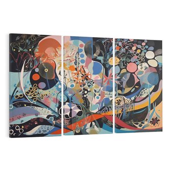 Obraz na płótnie 120x80 - Kolory Pasteli - abstrakcja, olej na płótnie