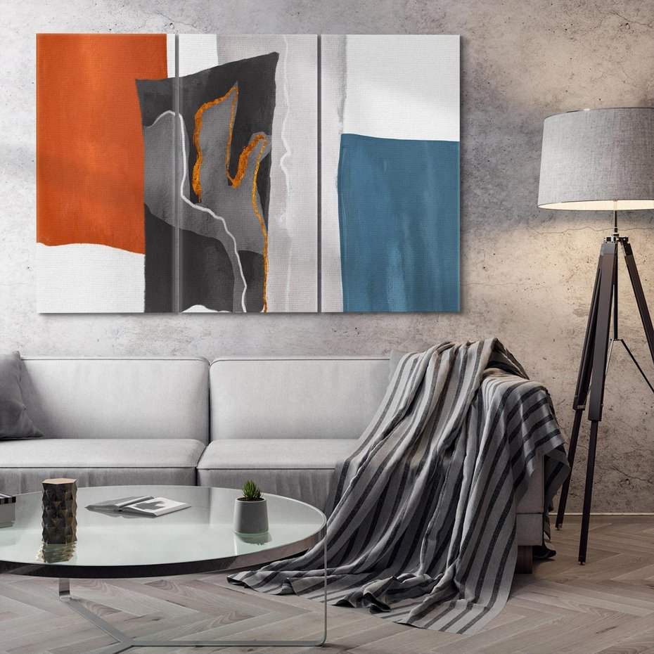 Obraz na płótnie 120x80 - Nowoczesna geometria - nowoczesny, geometryczny