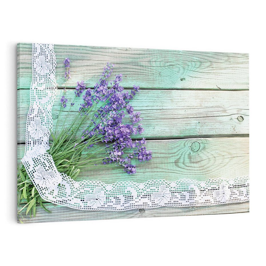 Obraz na płótnie 120x80 - Romantyczna lawenda - lawenda, kwiaty