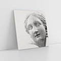 Obraz na płótnie 60x60 - Szarość w Kamieniu - monochromatyczna marmurowa rzeźba, odcienie szarości