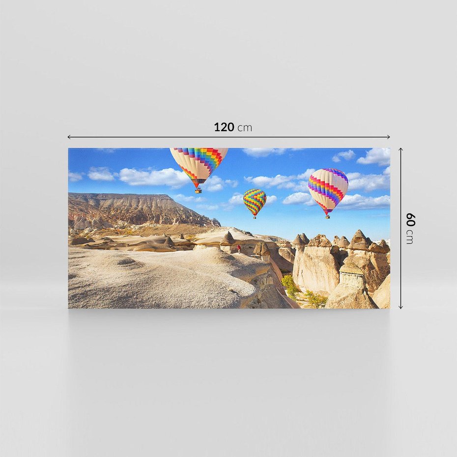 Obraz na płótnie 120x60 - Kolorowe Balony nad Turcją - balony, turcja