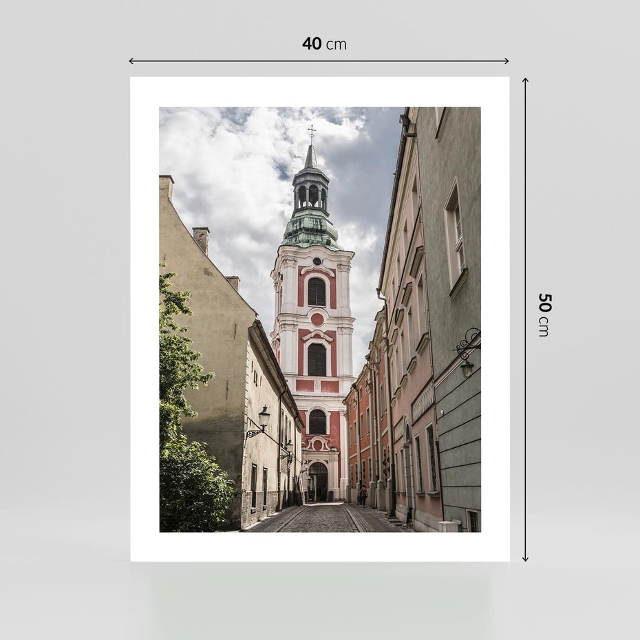 Plakat bez ramy 40x50 - Magia perspektywy uliczki - uliczka, perspektywa