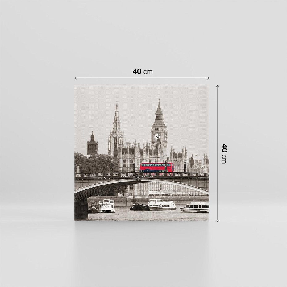 Obraz na płótnie 40x40 - Ikona Londynu - Most - most, Londyn