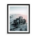 Plakat w ramie 50x70 - Stary Kościół w Górach - stary kościół, ruiny - rama czarna