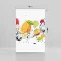 Obraz na płótnie 70x100 - Świeżość letnich owoców - woda, owoce