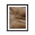 Plakat w ramie 40x50 - Pampasowy Brąz - suche trawy, trawa pampasowa - rama czarna
