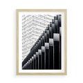 Plakat w ramie 50x70 - Architektura Stopniowa - architektura, budynki - rama drewno