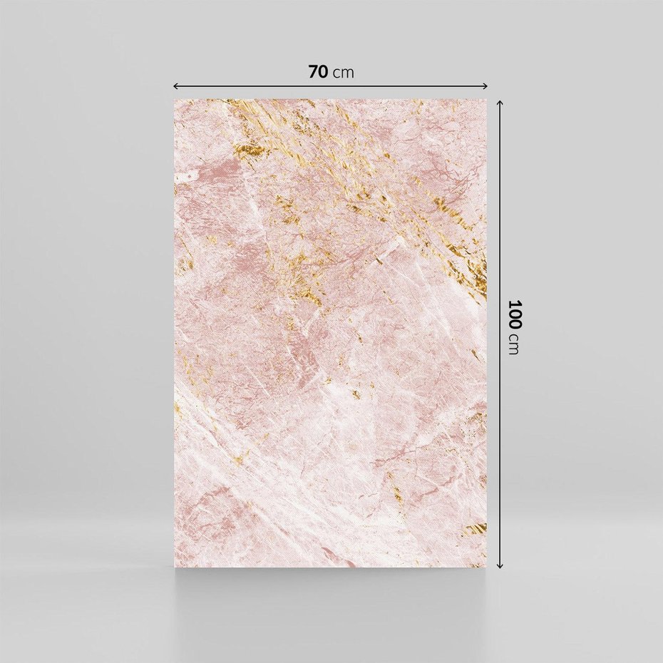 Obraz na płótnie 70x100 - Wyjątkowa Stylizacja - marmur, złoto